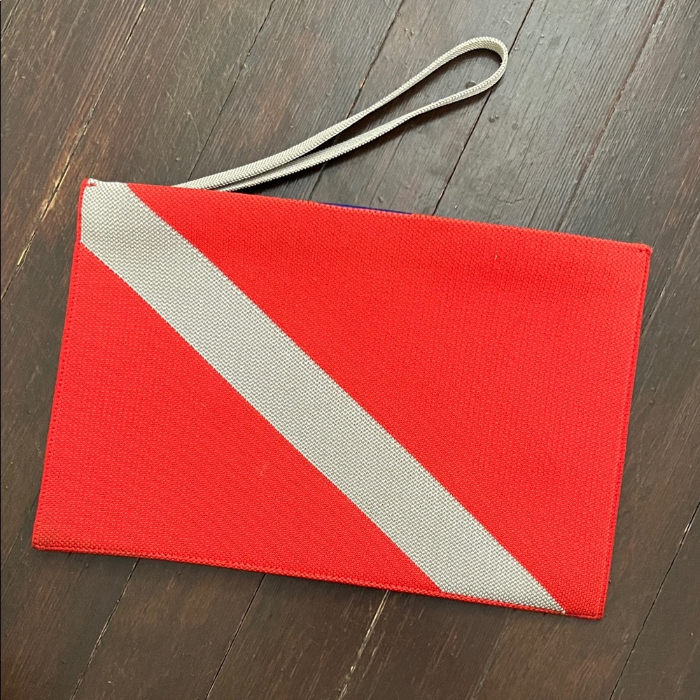 Red and Gray Rothy’s Wristlet